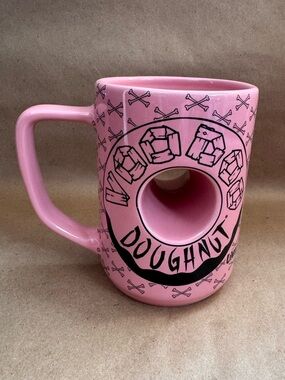 Voodoo Donuts Universal Studios Pink Donut Mug.